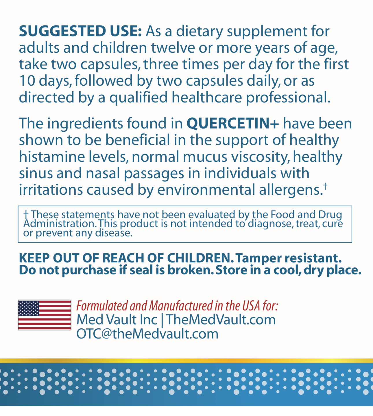 Quercetin+ Allergy Support the Natural way