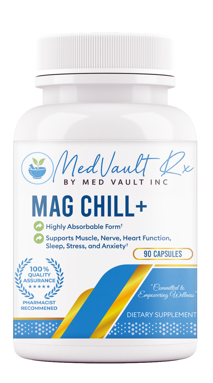 MAG CHILL+ – Sleep, Anxiety, Muscle Relaxation & Cramp Support Formula