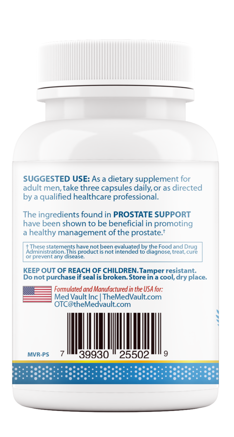 PROSTATE SUPPORT – Comprehensive Men’s Prostate & Urinary Health Formula