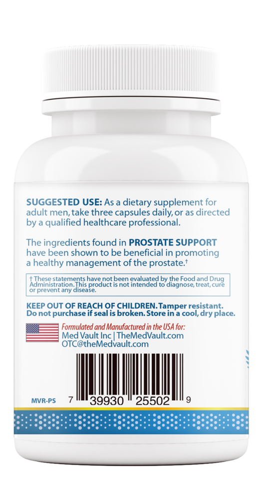 PROSTATE SUPPORT – Comprehensive Men’s Prostate & Urinary Health Formula