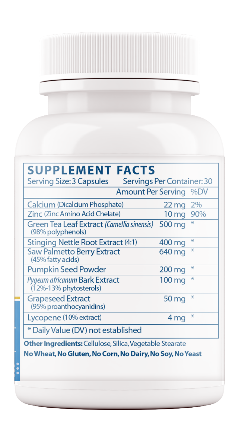 PROSTATE SUPPORT – Comprehensive Men’s Prostate & Urinary Health Formula