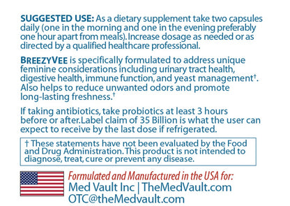 BREEZY VEE – Feminine + Gut Health Probiotic
