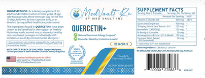 Quercetin+ Allergy Support the Natural way