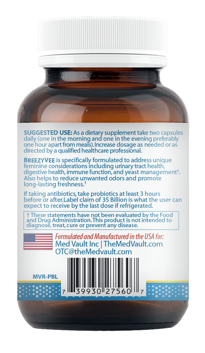 BREEZY VEE – Feminine + Gut Health Probiotic
