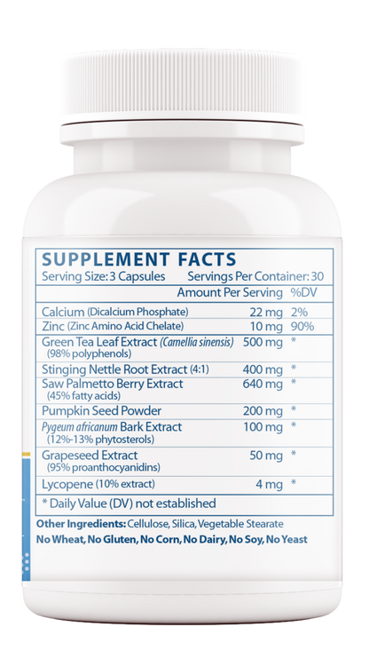 PROSTATE SUPPORT – Comprehensive Men’s Prostate & Urinary Health Formula