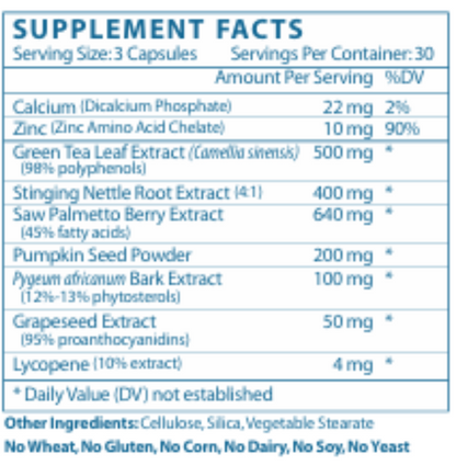 PROSTATE SUPPORT – Comprehensive Men’s Prostate & Urinary Health Formula